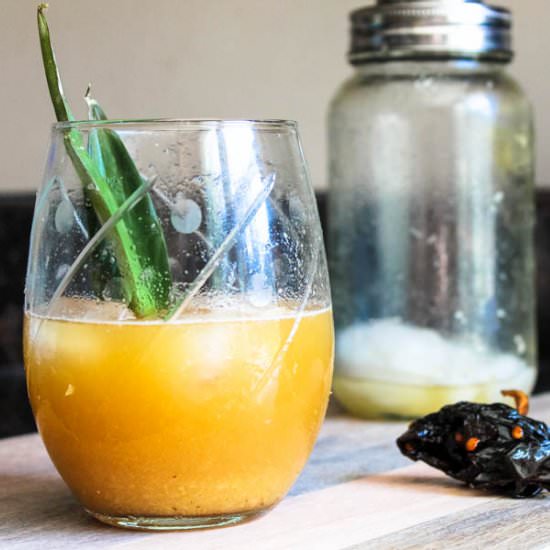 Pineapple Ancho Chile Rum Cocktail