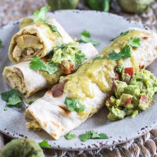 Green Mole Chicken Enchiladas