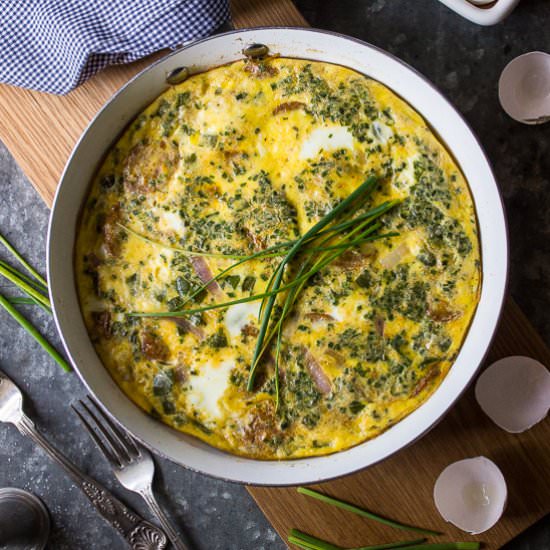 Sausage, Peppers & Onions Frittata