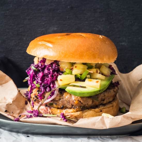 Pork Teriyaki Peanut Butter Burger