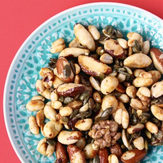 Healthy Caramelised Nuts