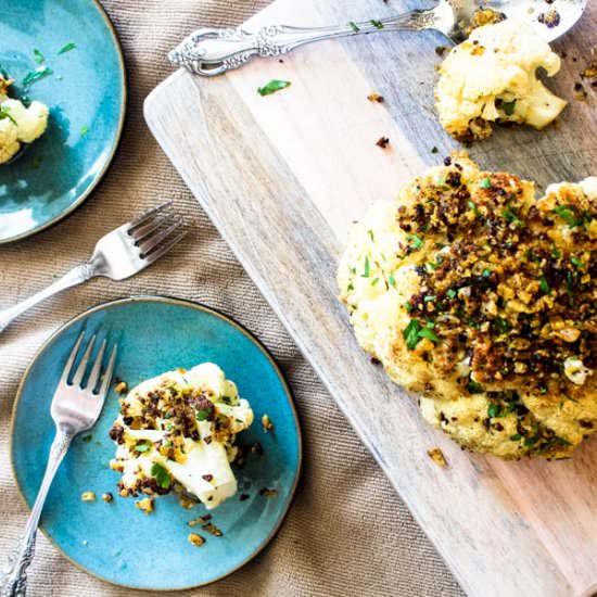 Cauliflower and Brown Butter Crumb