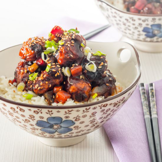Sweet and Sour Pork Balls