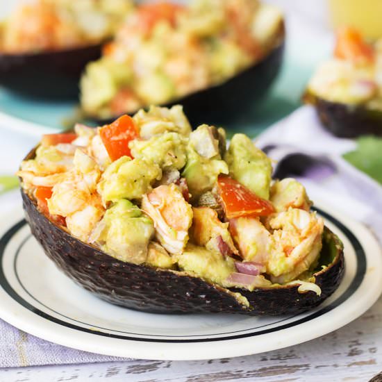 Chili-Lime Shrimp Stuffed Avocado