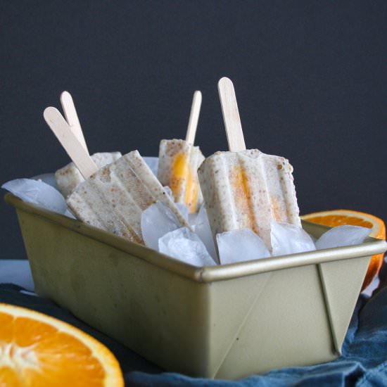 Creamsicle Chia Pudding Popsicle