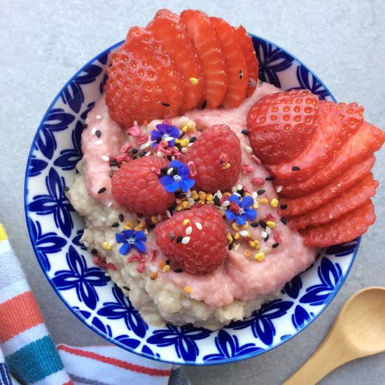 Strawberries n Celeriac Cream