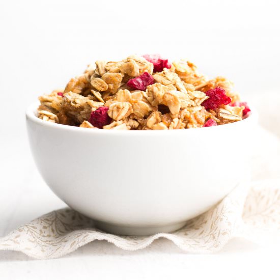 Raspberry Almond Granola