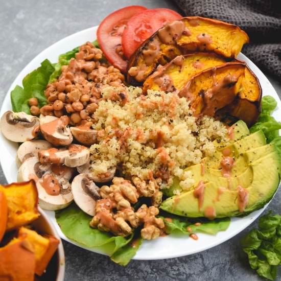 Thai Peanut Quinoa Macro Bowls