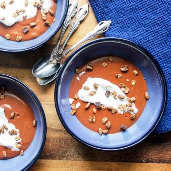 Healthy Chocolate Peanut Pudding