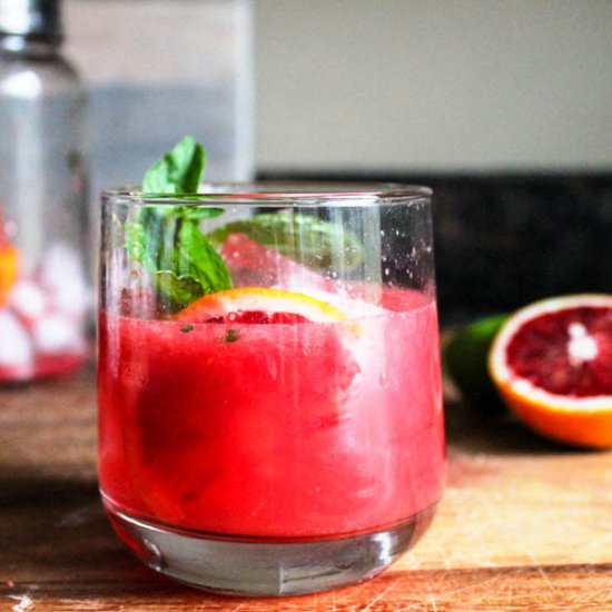 Blood Orange Gin Smash