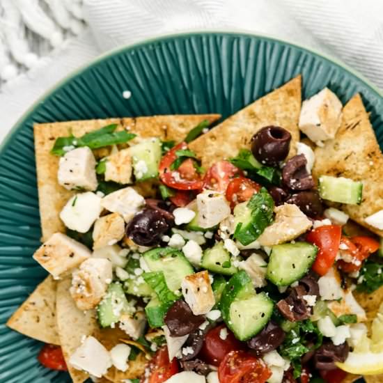 Healthy Greek Nachos