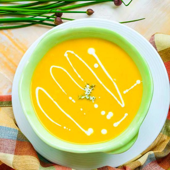 Cream of Butternut Squash Apple Soup