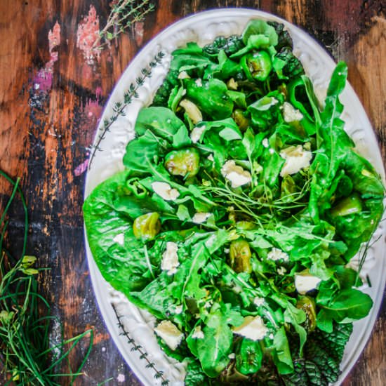 Pan Seared Peppadew Garden Salad