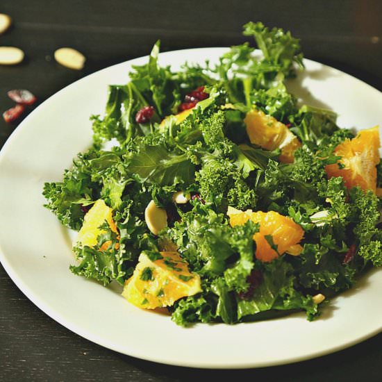 Fresh Kale Salad with Orange