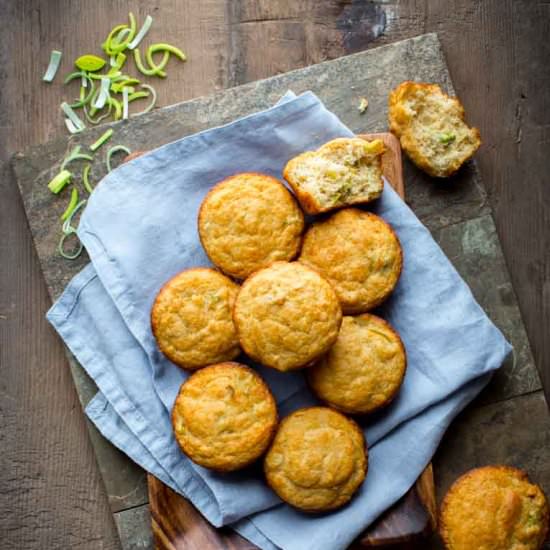 Leek and Parmesan Muffins