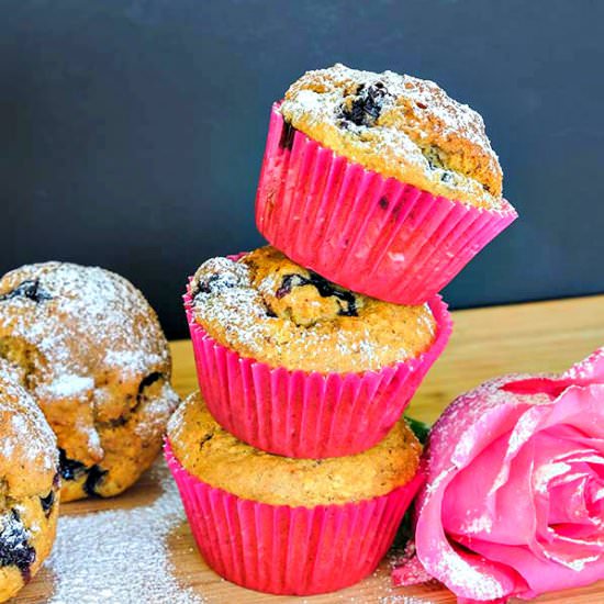 Gluten Free Blueberry Apple Muffins