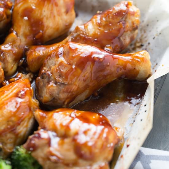 Bourbon Chicken Sheet Pan Dinner