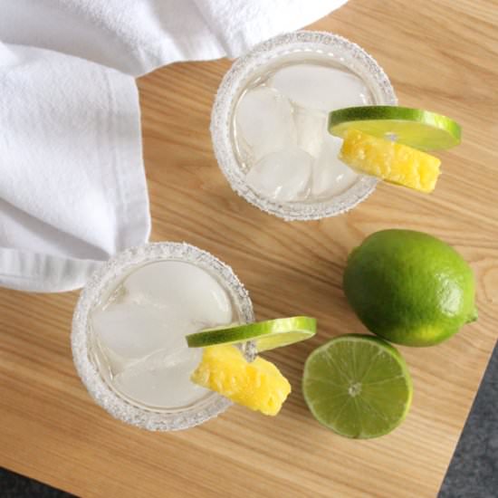 Pineapple Shrub Margaritas
