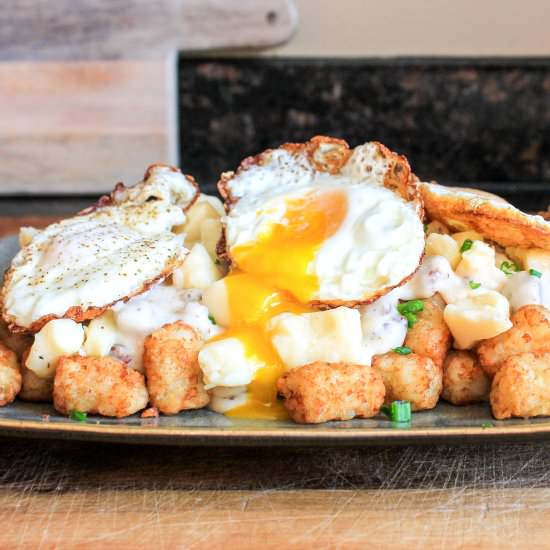 Tater Tot Breakfast Poutine