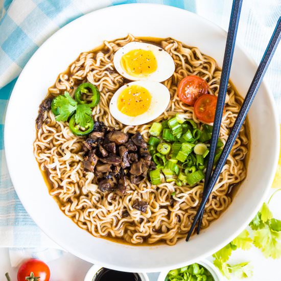 Roasted Mushroom Ramen Bowl