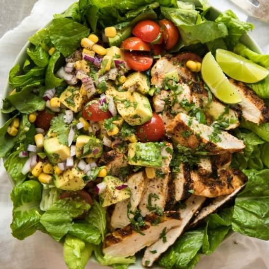Mexican Chicken Avocado Salad