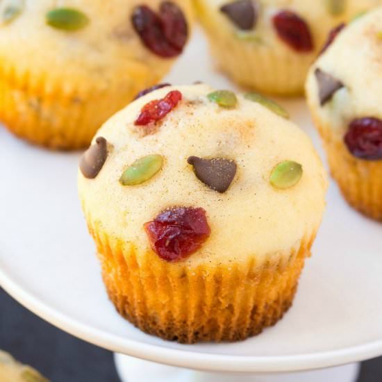 Healthy Trail Mix Muffins