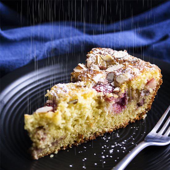 Strawberry Yogurt Skillet Cake