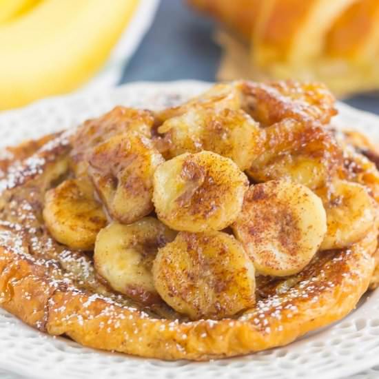 Banana Croissant French Toast
