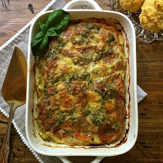 Cheesy Prosciutto Breakfast