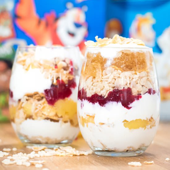 Yogurt and cereal parfait