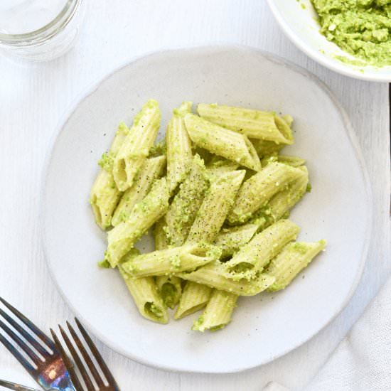 Sweet Pea Pesto Penne Rigate