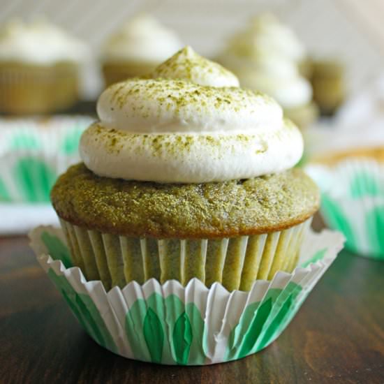 matcha green tea cupcakes