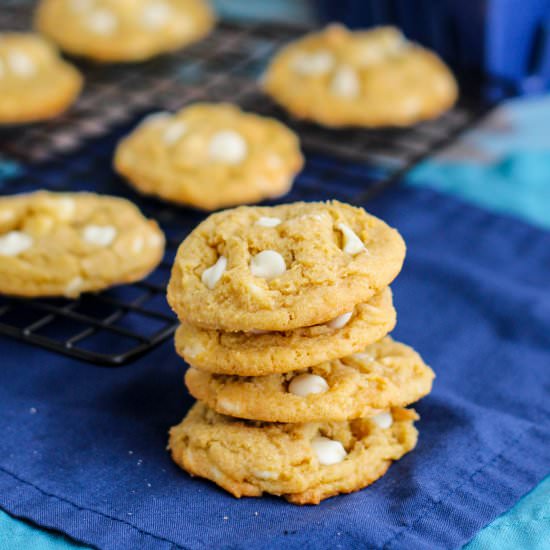Lemon White Choc Pudding Cookies