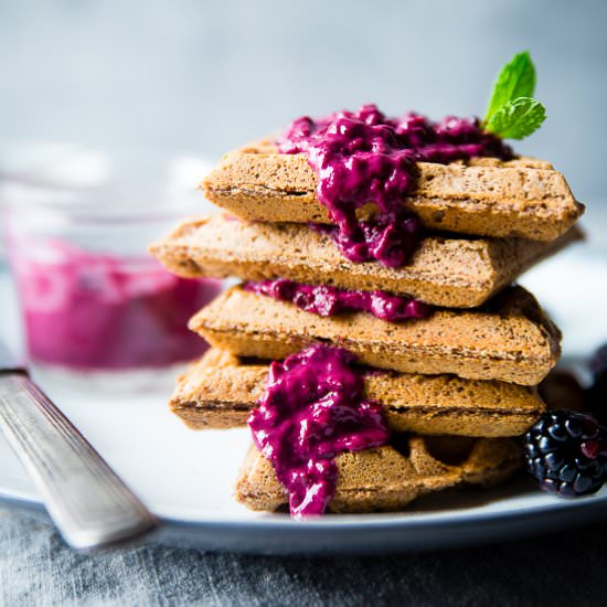 Single Serve Vegan Protein Waffles