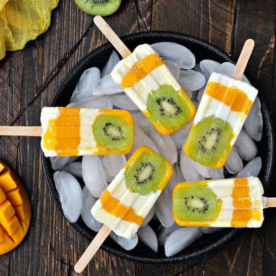 Tropical Sunshine Popsicles