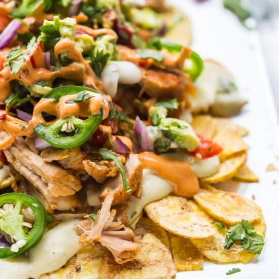 epic paleo nachos with carnitas
