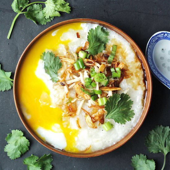 Chicken Rice Porridge (Congee)