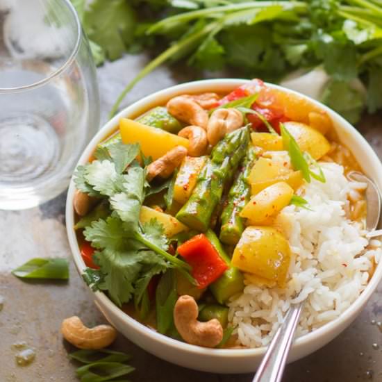 Golden Spring Vegetable Curry
