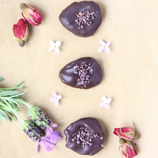 Dark Chocolate Amaretto Prunes