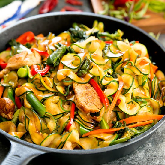 Drunken Zucchini Noodles
