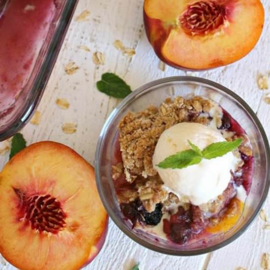 PEACH BLUEBERRY CRUMBLE