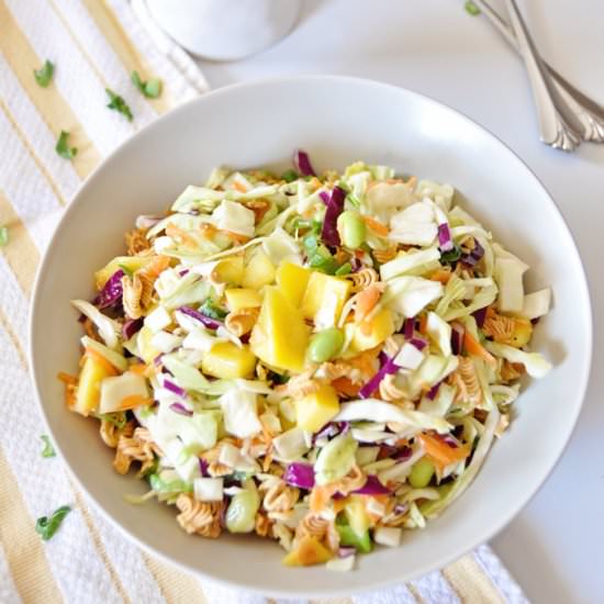 Asian Ramen Salad with Mango