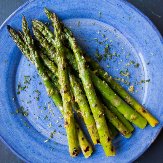Lemon and Mint Asparagus