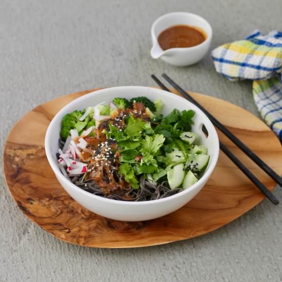 Spicy Black Bean Noodle Bowls