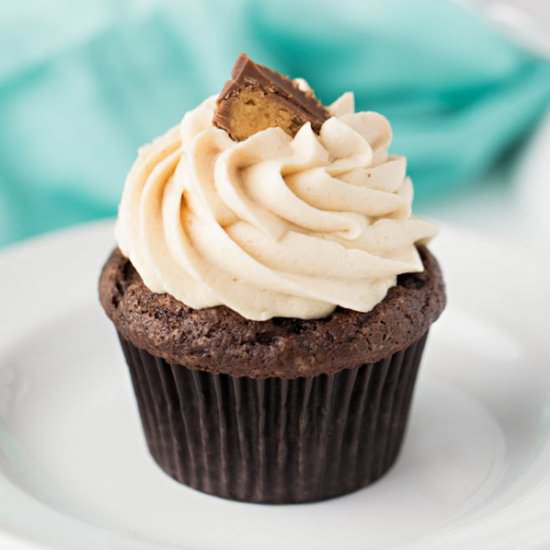 Chocolate Peanut Butter Cupcakes