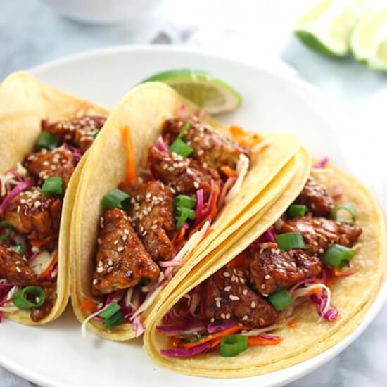 Teriyaki Tempeh Tacos