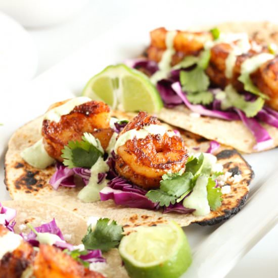 Easy Chipotle Shrimp Tacos