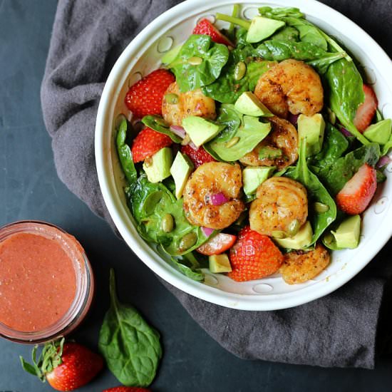 Strawberry Avocado Spinach Salad