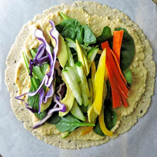 Veggie Hummus Mini Wraps