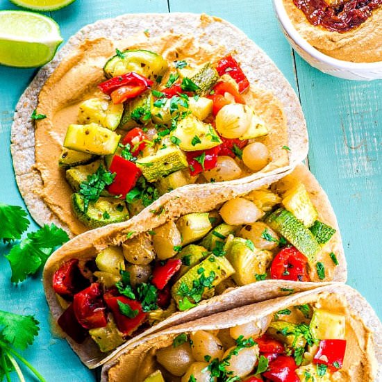 Chipotle Lime Hummus Tacos